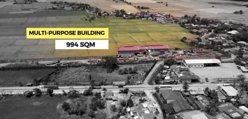 COMMERCIAL LOT WITH MULTI-PURPOSE BUILDING FOR SALE IN GAPAN, NUEVA ECIJA