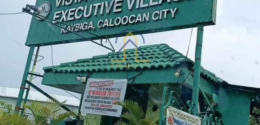 Lot For Sale inside Vista Verde Executive Village, North Caloocan